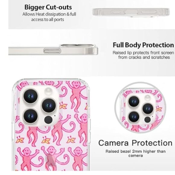 Phone Case Compatible with iPhone SE 2022/2020/7/8 Case Monkeys Roller